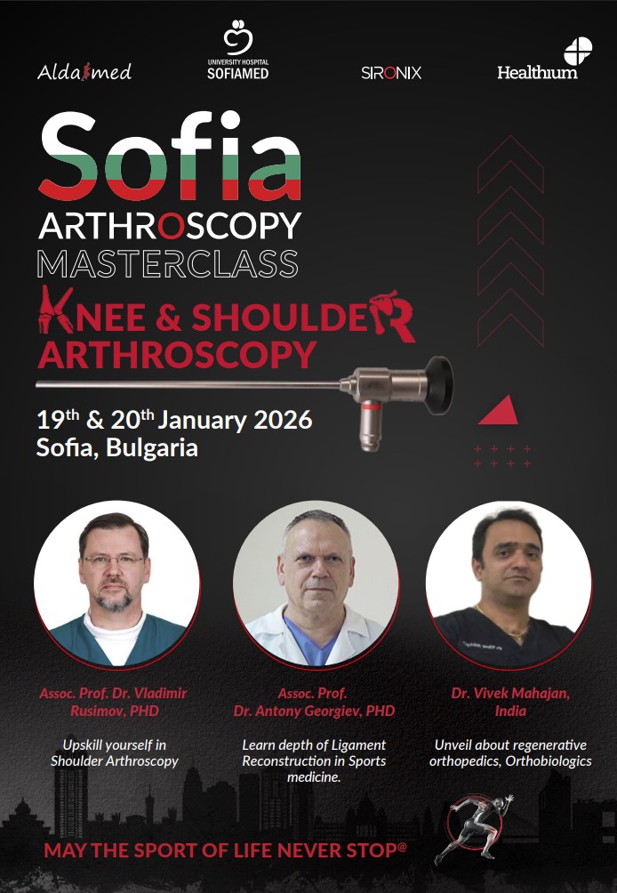 УМБАЛ „Софиямед“ домакин на мастър клас с международно участие по артроскопия на рамо и коляно